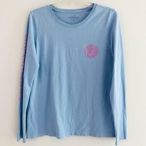 Vineyard Vines | Pullover Long Sleeves Tee Womens M Blue Crewneck Cotton